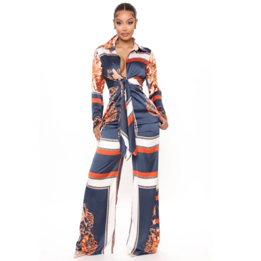 Fashion Nova 'St Tropez' Printed Jumpsuit